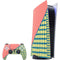 Coral Diagonal Split PS5 Digital Edition Bundle Skin